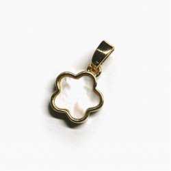 Nacre Pendant  Lux 15x10mm 1pcs. (F12L3084) 