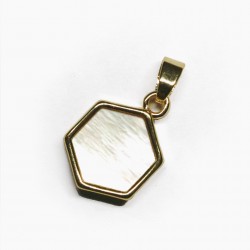 Nacre Pendant  Lux 20x12mm 1pcs. (F12L3085) 