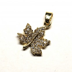 Pendant with zircons Lux 20x13mm 1pcs. (F12L3087)