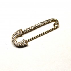 Pendant with zircons Lux 32x11mm 1pcs. (F12L3089) 
