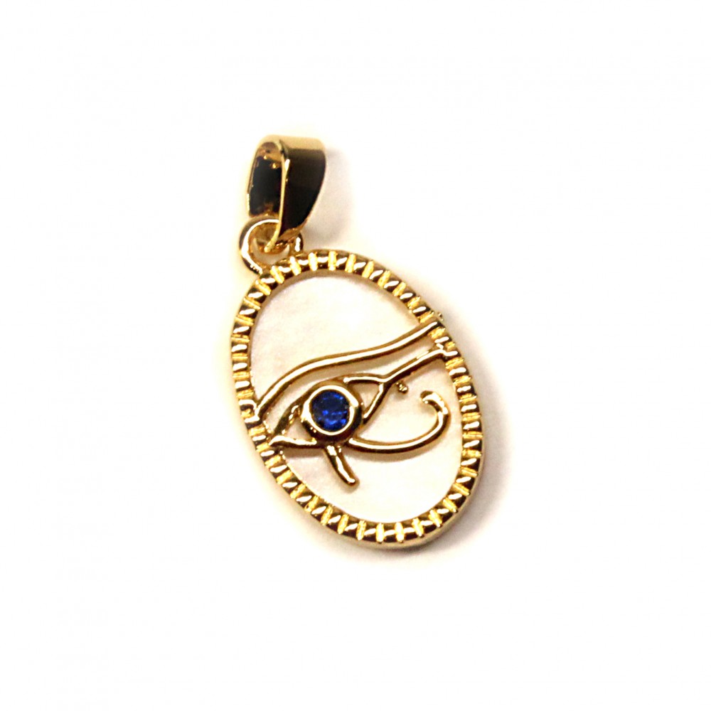 Pendant with zircons Lux 23x11mm 1pcs. (F12L3017) 
