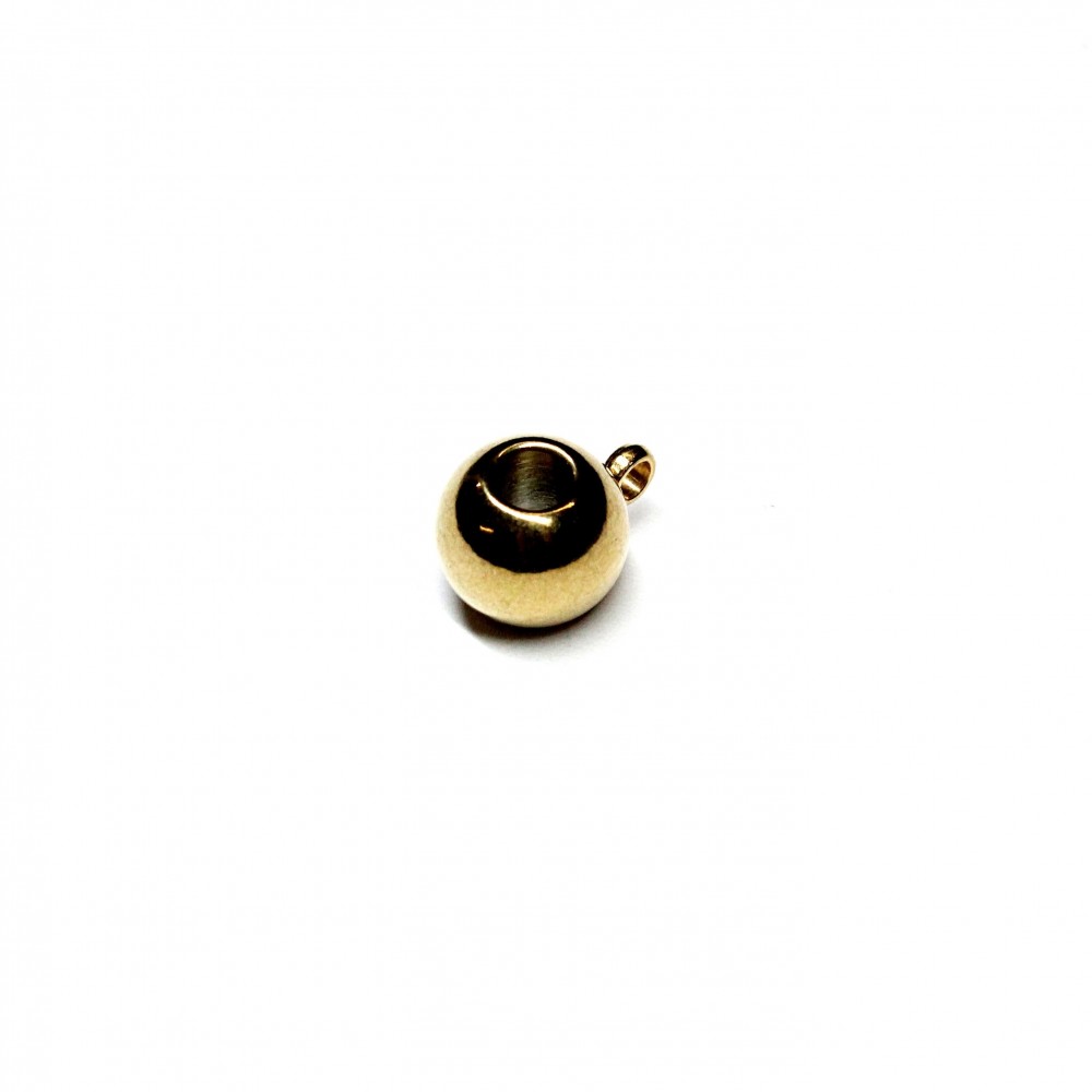 Stainless steel spacer with loop (Bails) 6,5x8x10mm 1pcs. (F18N3003)