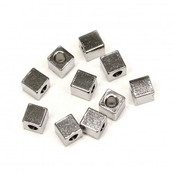 Stainless steel spacers 4x4mm 10pcs. (F13N1011)