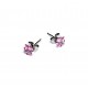 Stainless steel earrings 5х5 mm 2pcs. (F02N1002) 