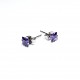 Stainless steel earrings 5х5 mm 2pcs. (F02N1003) 
