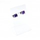Stainless steel earrings 5х5 mm 2pcs. (F02N1003) 