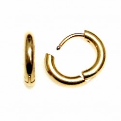 Stainless-Congo steel earrings 13x2,5mm 2pcs. (F02N3017)