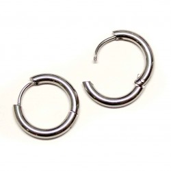 Stainless-Congo steel earrings 17x2,5mm 2pcs. (F02N1010)