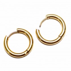 Stainless-Congo steel earrings 20x3mm 2pcs. (F02N3011)