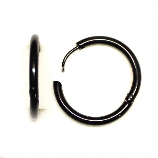 Ohrringe aus rostfreiem-Congo Stahl 23,5x2,5mm 2pcs. (F02N7012)