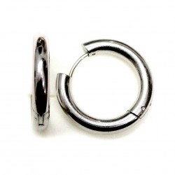 Stainless-Congo steel earrings 25x4mm 2pcs. (F02N1020)