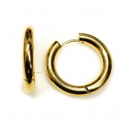 Stainless-Congo steel earrings 25x4mm 2pcs. (F02N3020)