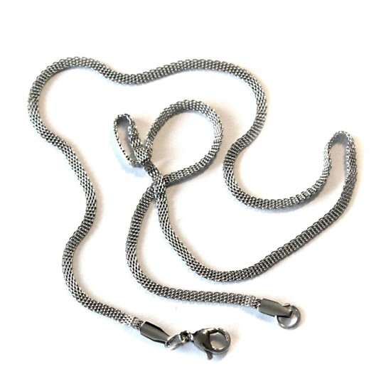 Stainless steel chain with clasp 2,5mm (KN1012)