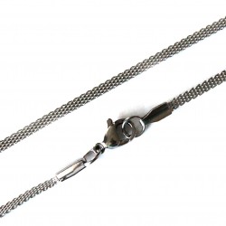 Stainless steel chain with clasp 2,5mm (KN1012) 