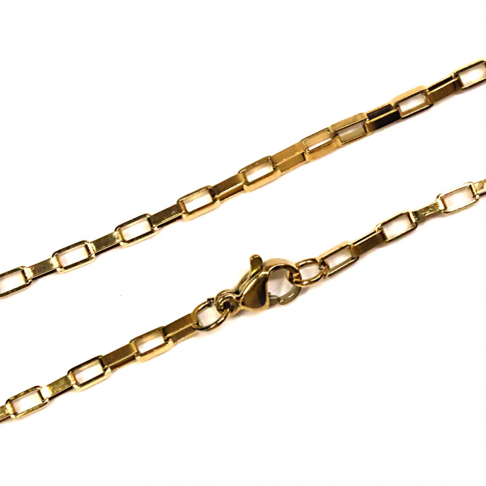 Stainless steel chain with clasp 2,5mm (KN3010) 