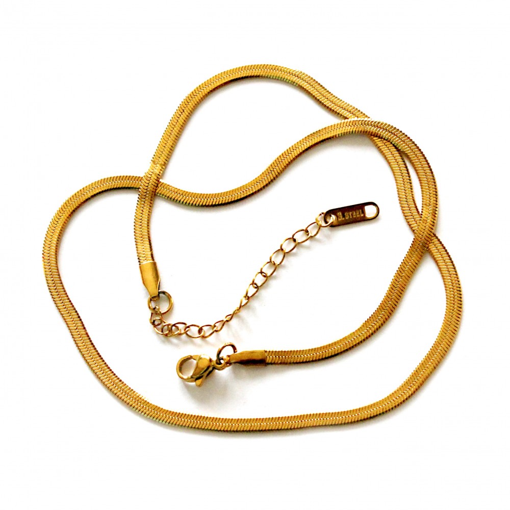 Stainless steel chain with clasp 3,5mm (KN3018) 
