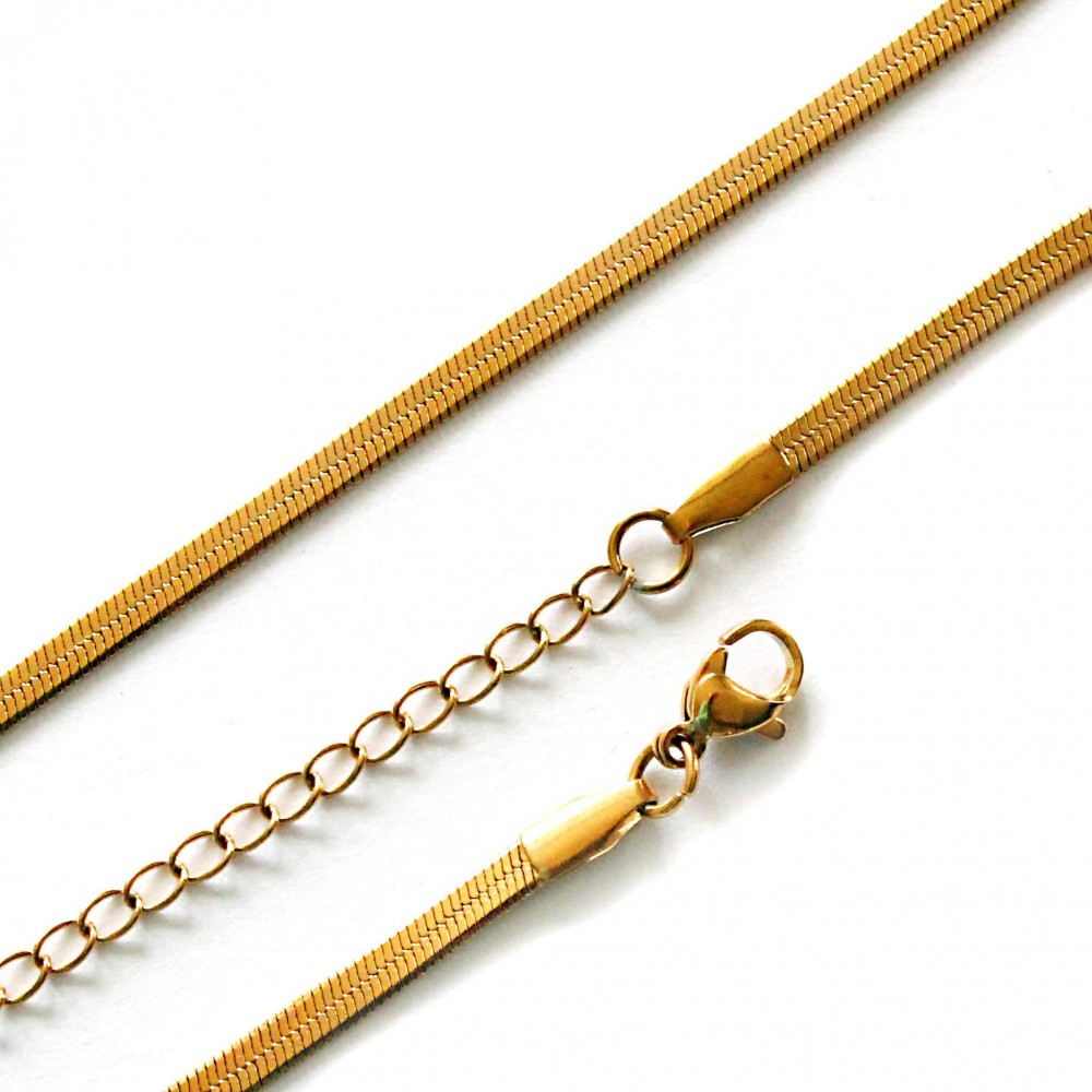 Stainless steel chain with clasp 3,5mm (KN3018) 