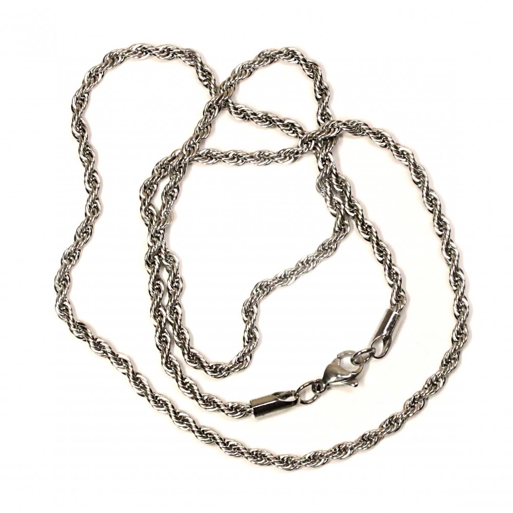 Stainless steel chain with clasp 3mm (KN1011) 