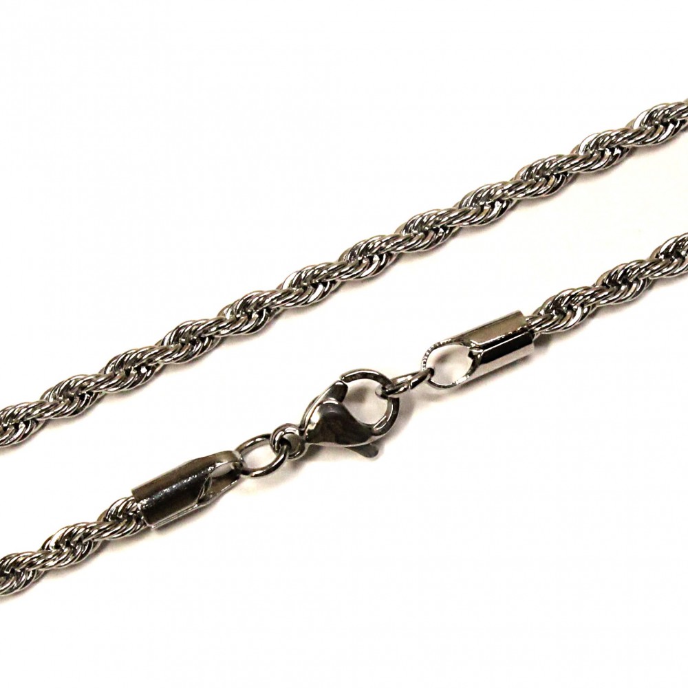Stainless steel chain with clasp 3mm (KN1011) 