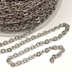 Stainless steel chain 3x2mm - 1m (KN03101)