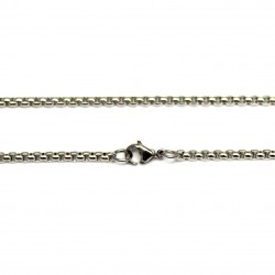 Stainless steel chain with clasp 2mm (KN1003)