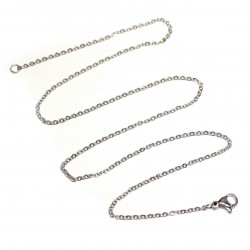 Stainless steel chain with clasp 2x2mm (KN1000)