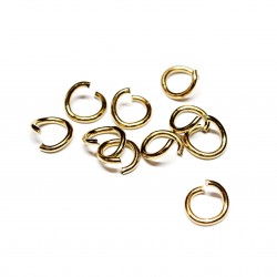Stainless steel rings 8mm 10pcs. (F05N31081)