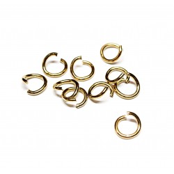 Stainless steel rings 8mm 10pcs. (F05N31081)