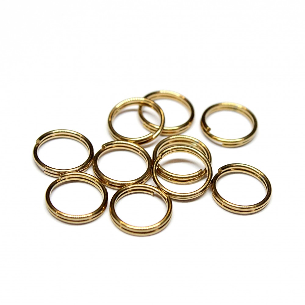 Stainless steel double rings 7mm 10pcs. (F05N32071)