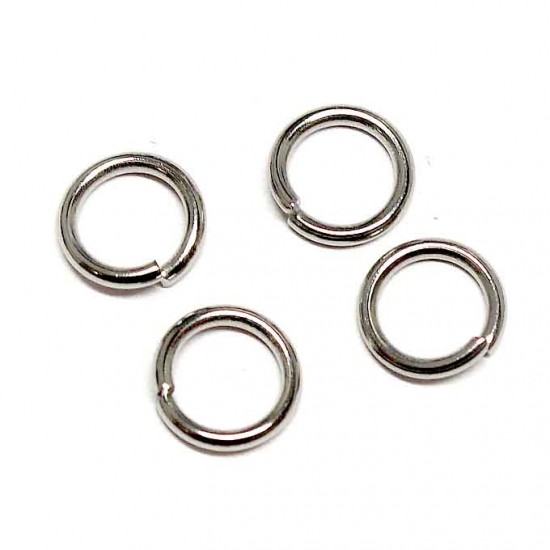 Stainless steel rings 8mm 4pcs. (F05N11083)