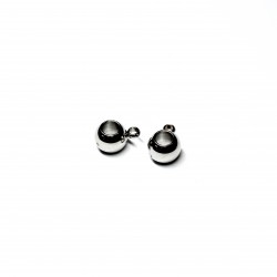 Stainless steel spacer with loop (Bails) 4,5x6x8mm 2pcs. (F18N1001)