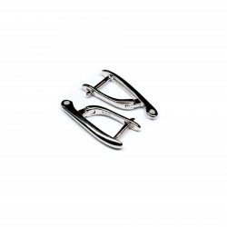 Silver earring fittings - 22x10mm 2 pcs. (F02S1080) 