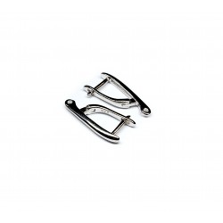 Silver earring fittings - 22x10mm 2 pcs. (F02S1080) 