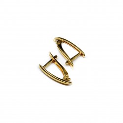 Silver earring fittings - 18х11mm 2 pcs. (F02S3084) 
