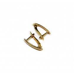 Silver earring fittings - 18х11mm 2 pcs. (F02S3084) 