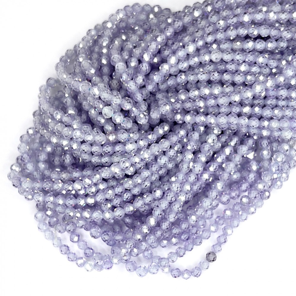 Beads Fianite (cubic zirconia)-faceted 3mm (0003012G)