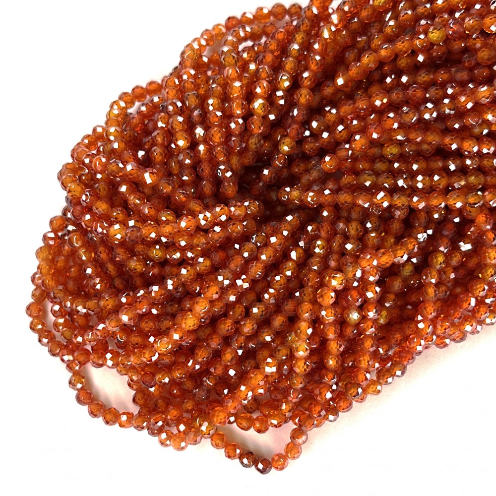 Beads Fianite (cubic zirconia)-faceted 3mm (0003014G)
