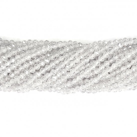 Fianit (kubischer Zirkon)-facettiert  Perlen 3mm (0003015G)