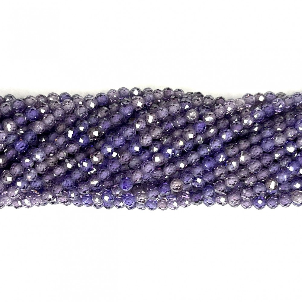 Beads Fianite (cubic zirconia)-faceted 3mm (0003016G)