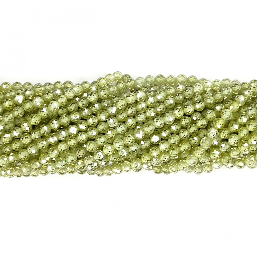 Beads Fianite (cubic zirconia)-faceted 2mm (0002017G)