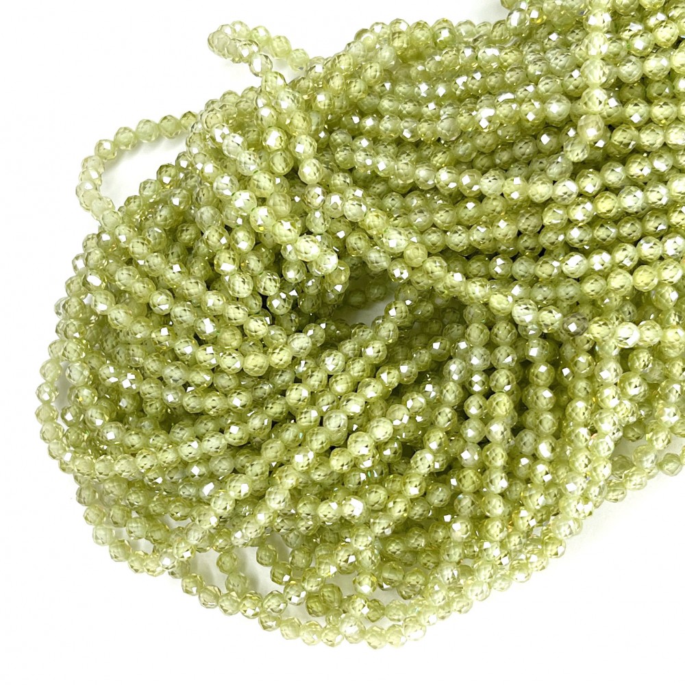 Beads Fianite (cubic zirconia)-faceted 2mm (0002017G)