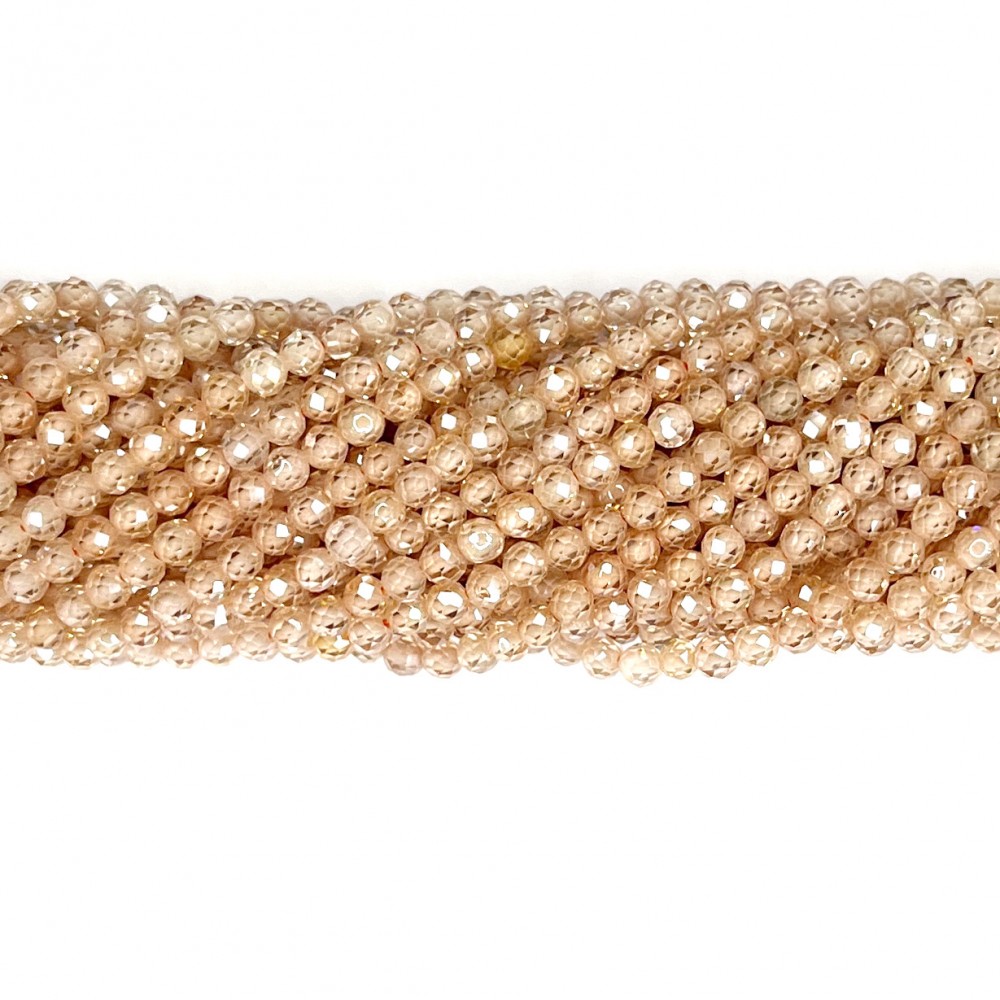 Beads Fianite (cubic zirconia)-faceted 3mm (0003022G)