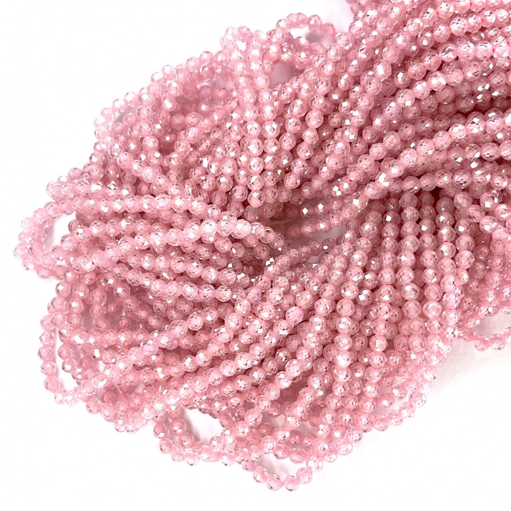 Beads Fianite (cubic zirconia)-faceted 3mm (0003019G)