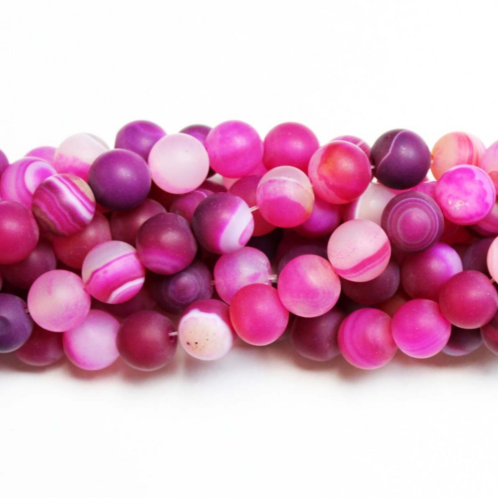 Beads Agate-frosted 10mm (0210020M)