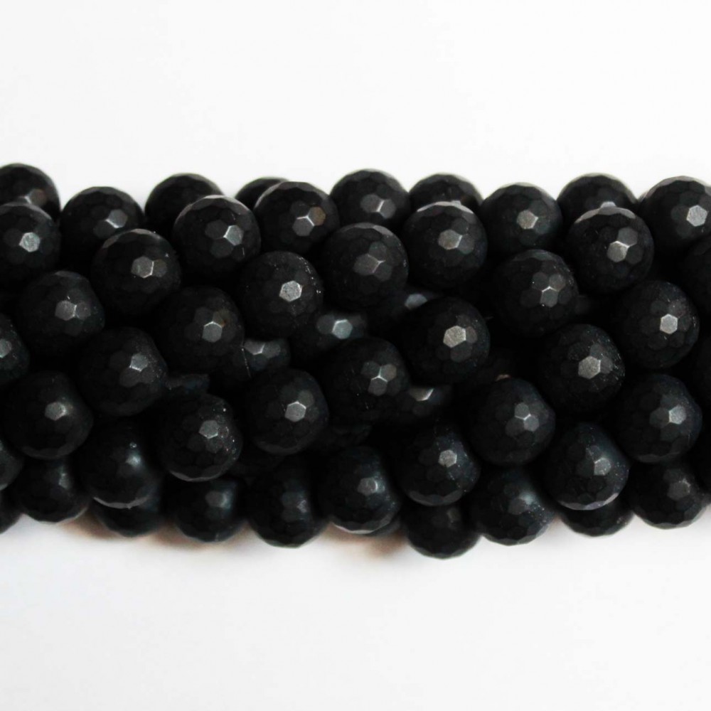 Beads Agate-frosted/faceted 10mm (0210000GM)