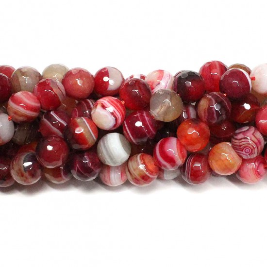Beads Agate-faceted 10mm (0210015G)