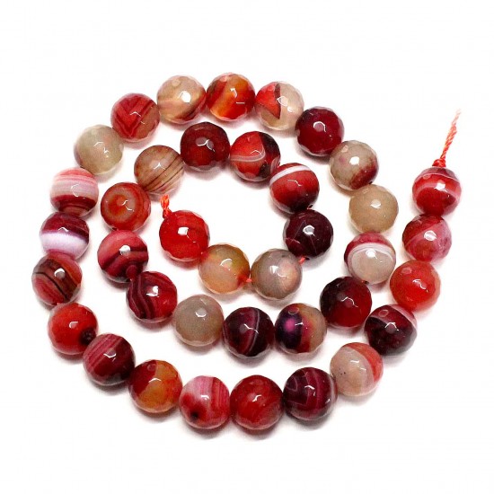Beads Agate-faceted 10mm (0210015G)