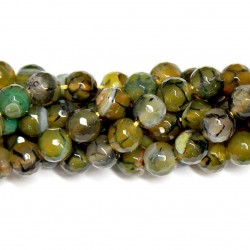 Beads Agate-faceted 10mm (0210016G)