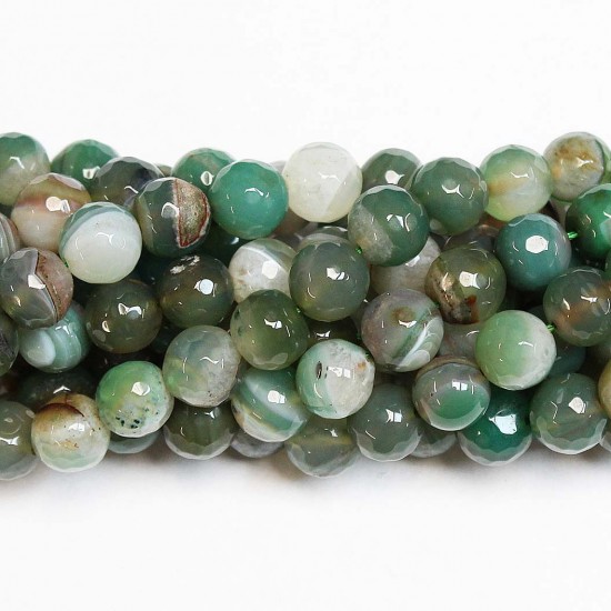 Beads Agate-faceted 10mm (0210017G)
