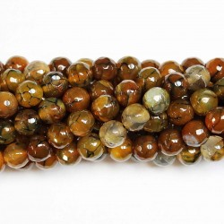 Beads Agate-faceted 10mm (0210019G)